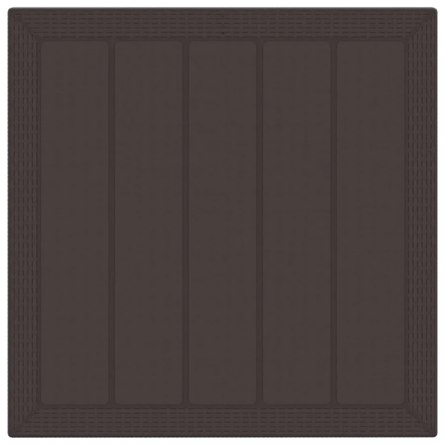 Ensemble de salle à manger pour jardin 3 pcs Marron - 2