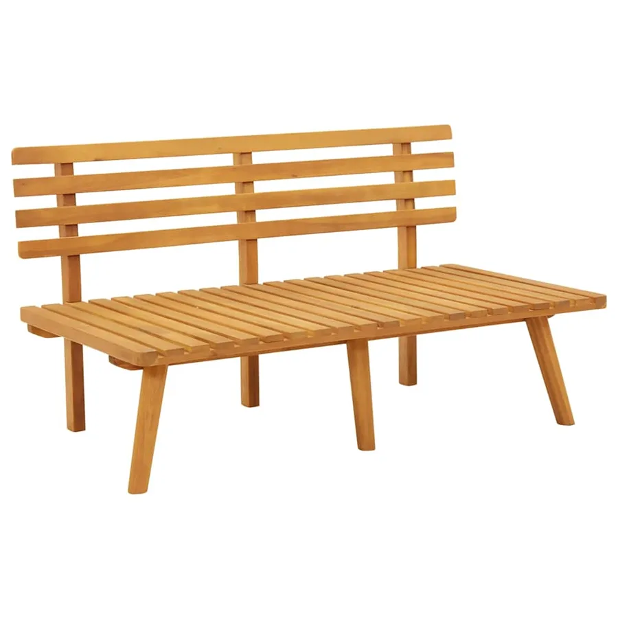 Banc de jardin avec coussins 115 cm Bois solide d'acacia - 7