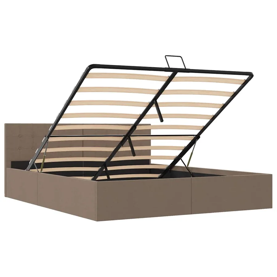 Cadre de lit à rangement hydraulique sans matelas 180x200 cm - 8