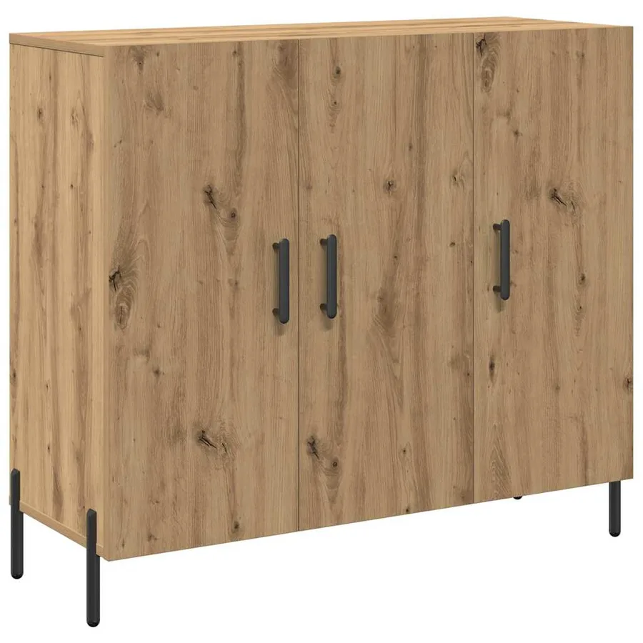 Buffet Chêne artisanal 90 x 34 x 80 cm Bois d'ingénierie - 2