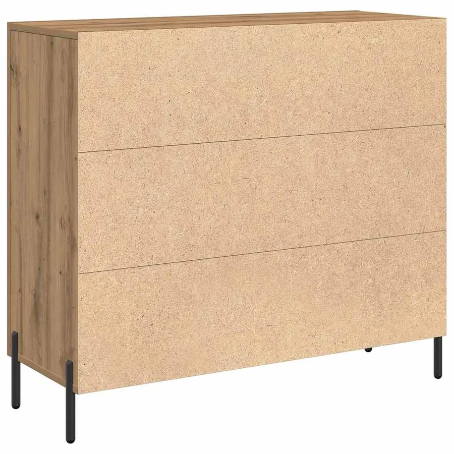 Buffet Chêne artisanal 90 x 34 x 80 cm Bois d'ingénierie - 5