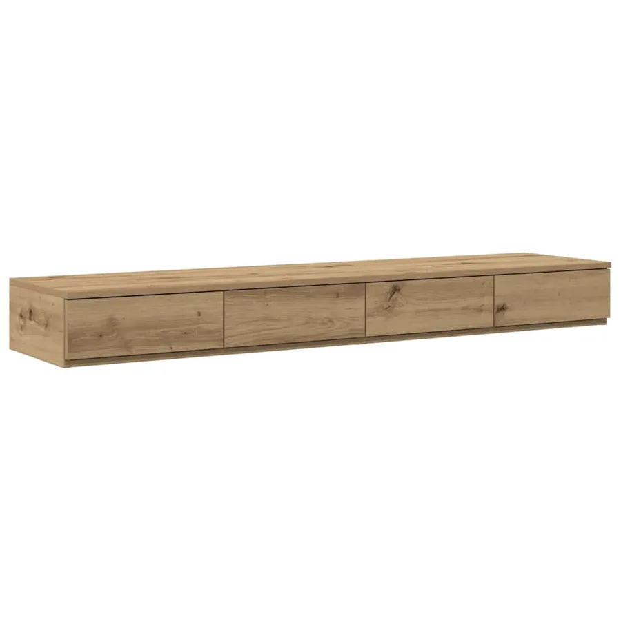 Cadre de lit avec rangement avec tiroir Chêne artisanal 140 cm - 7