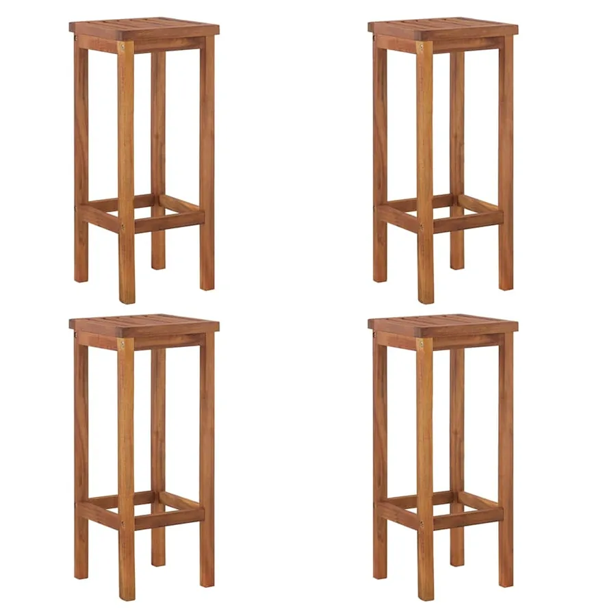 Ensemble de bar de jardin 5 pcs bois d'acacia solide - 5