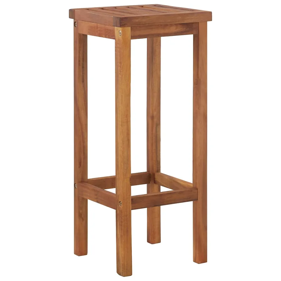 Ensemble de bar de jardin 5 pcs bois d'acacia solide - 6