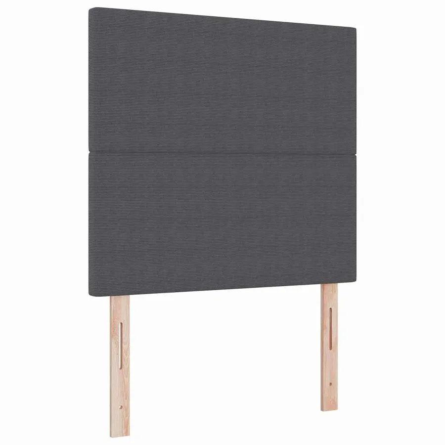 Lit à ressort LED Gris foncé et blanc 90 x 200 cm - 7