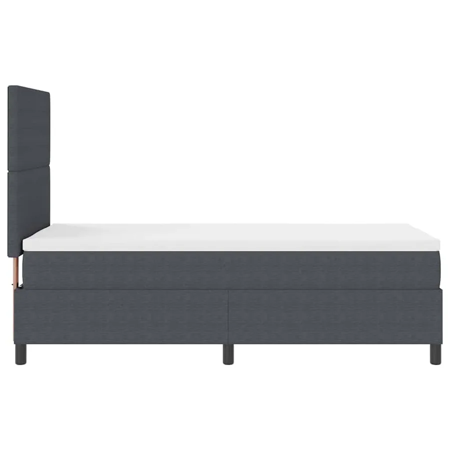 Lit à ressort LED Gris foncé et blanc 90 x 200 cm - 9
