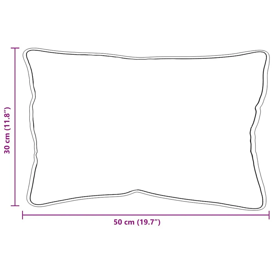 Oreiller 2 pcs Blanc 62 x 31 x 0 cm Coton et polyester - 8