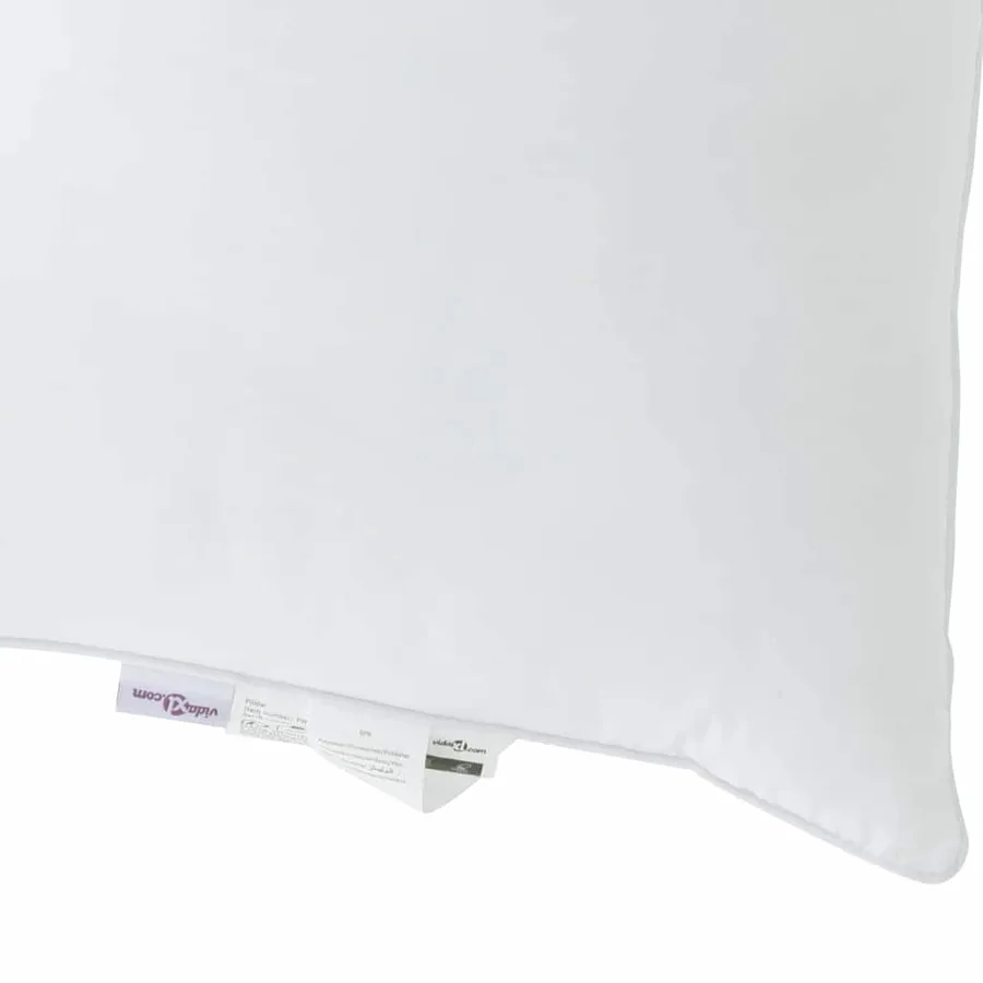 Oreiller 2 pcs Blanc 61 x 41 x 20 cm Coton et polyester - 9