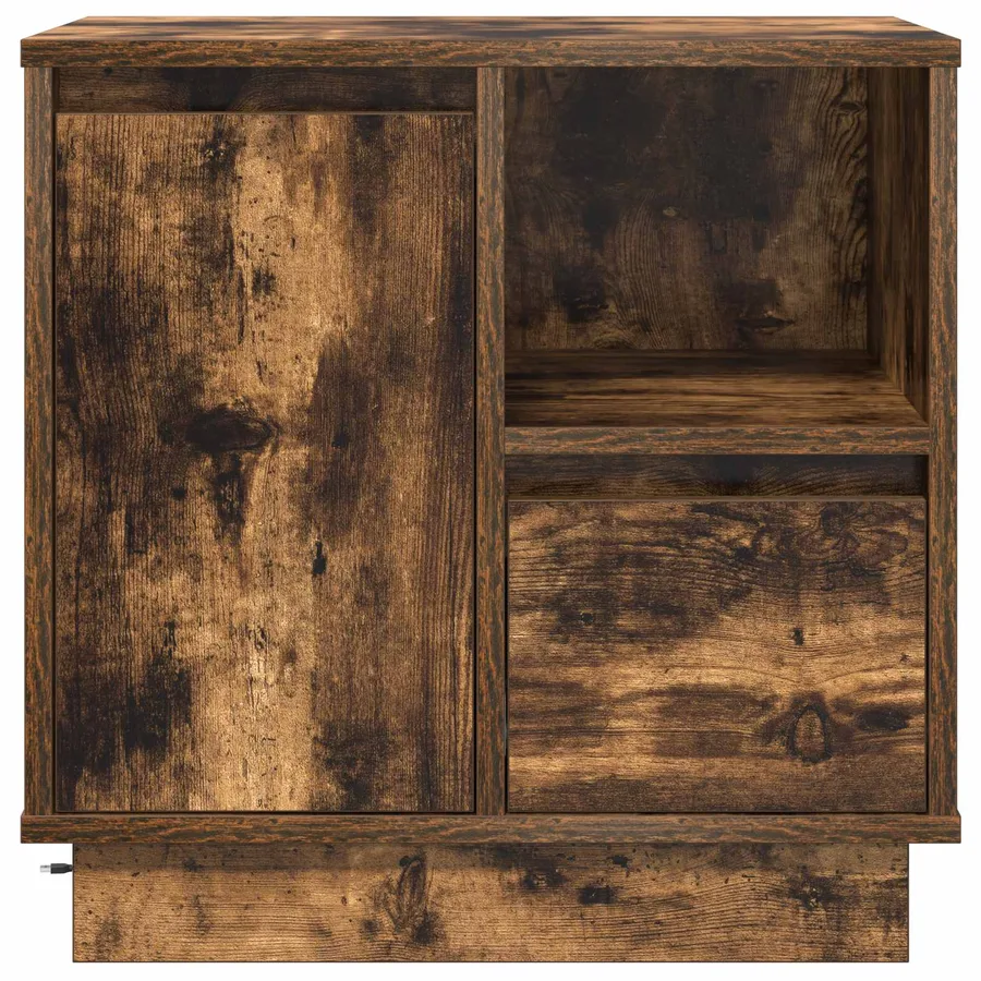 Cabinet de chevet 2 pcs Chêne fumé 50 x 34,5 x 50 cm. - 4