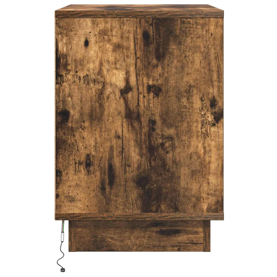 Cabinet de chevet 2 pcs Chêne fumé 50 x 34,5 x 50 cm. - 5