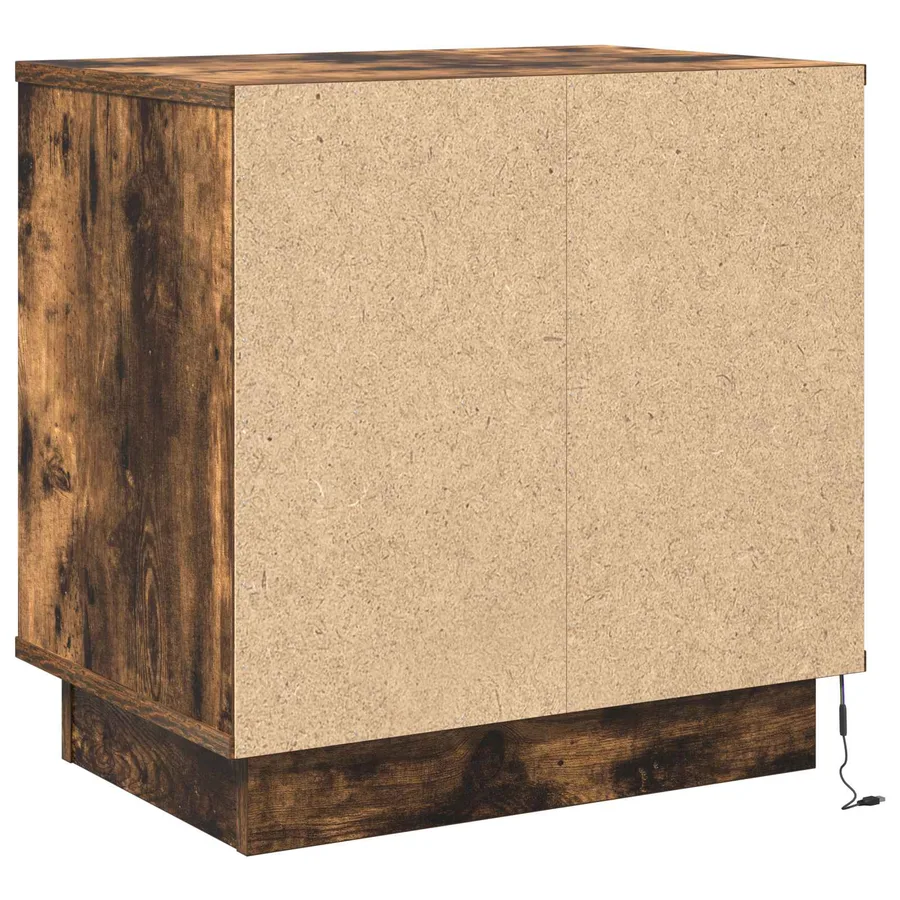 Cabinet de chevet 2 pcs Chêne fumé 50 x 34,5 x 50 cm. - 6