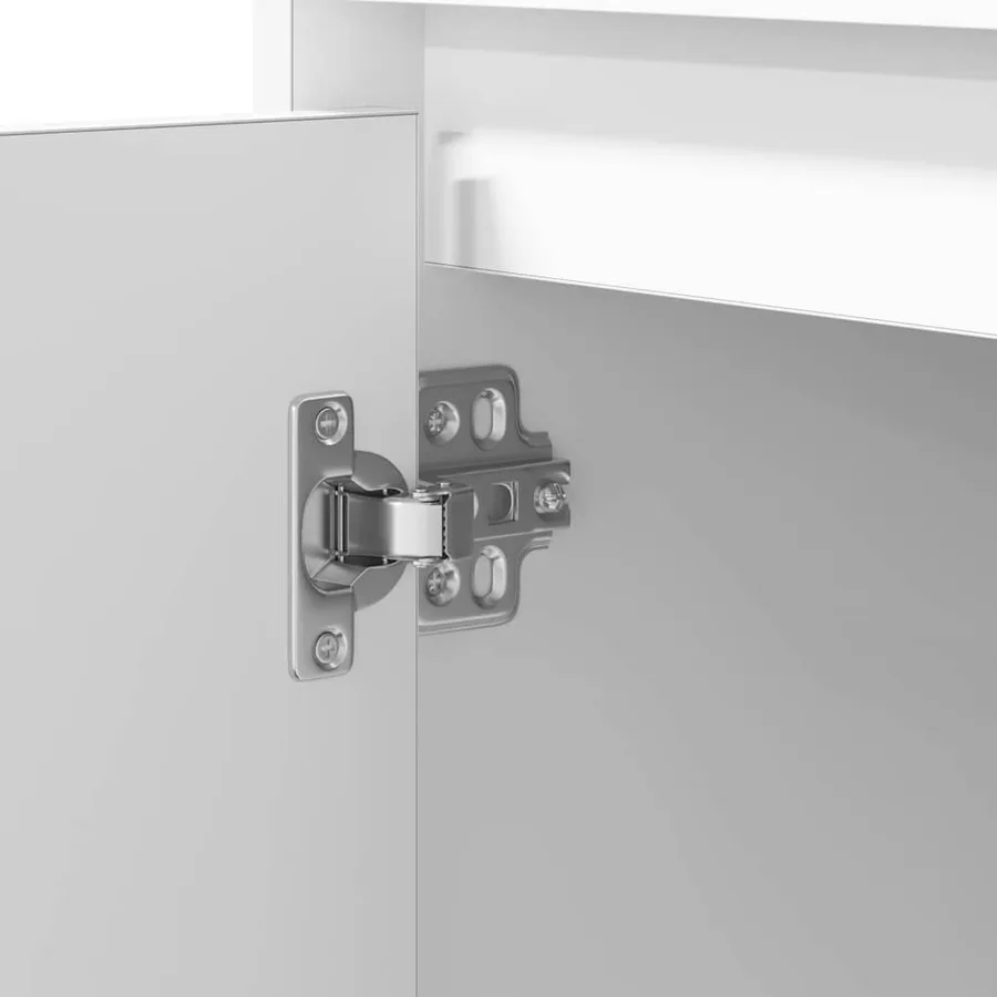 Cabinet de chevet avec tiroir 2 pcs Blanc 50 x 34,5 x 50 cm. - 13