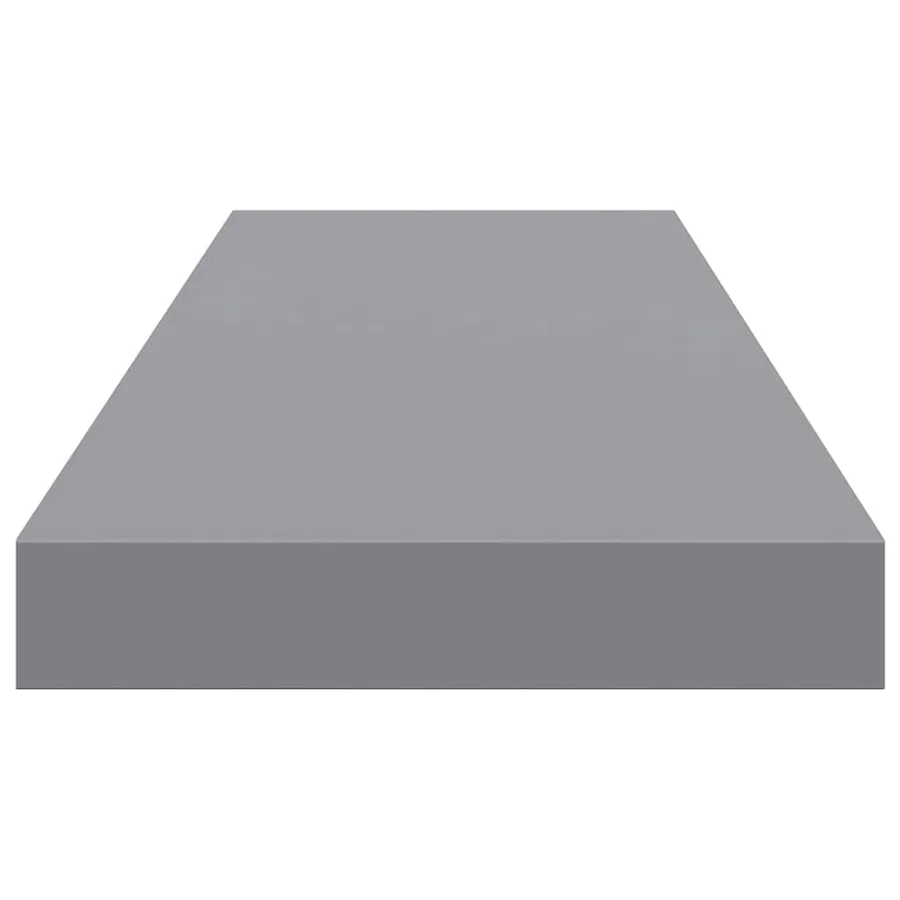 Étagères murales flottantes 2 pcs gris 80x23,5x3,8 cm MDF - 8