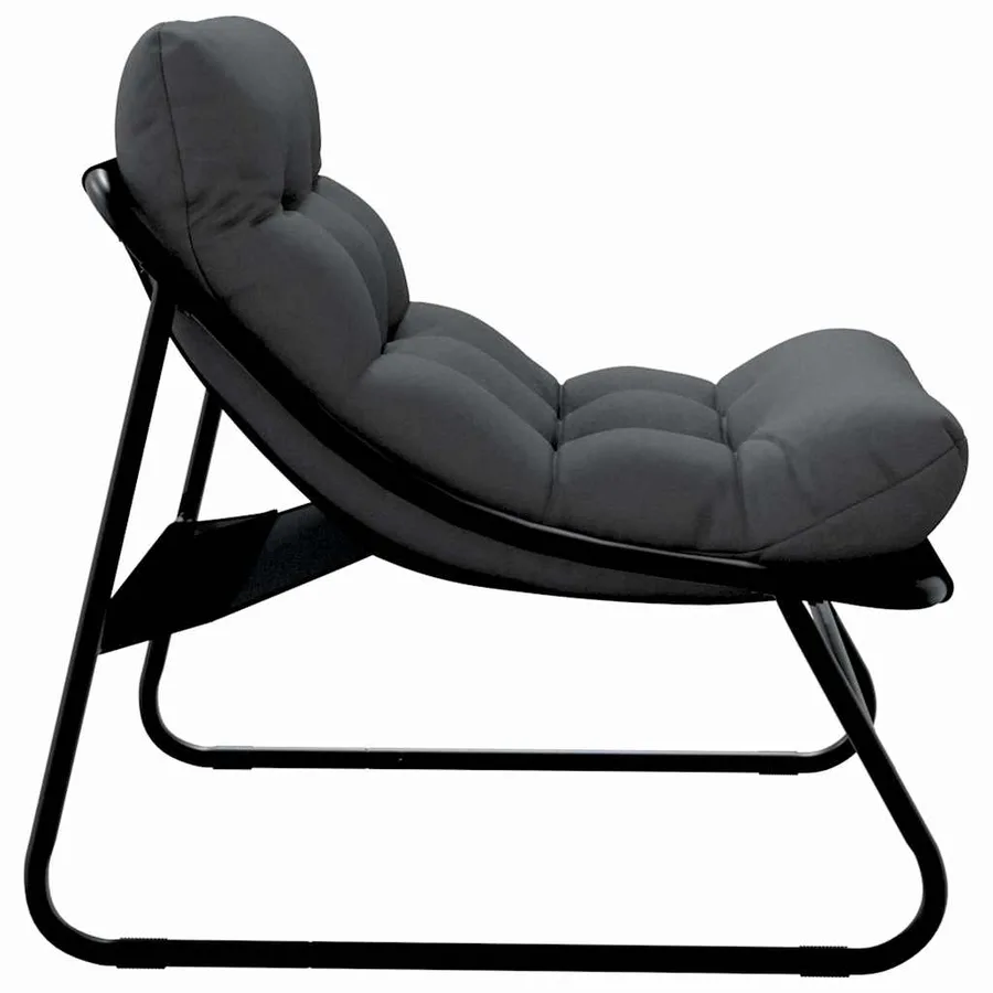 Mobilier de jardin avec coussin 2 pcs Noir 60,5 x 81 x 71 cm - 7