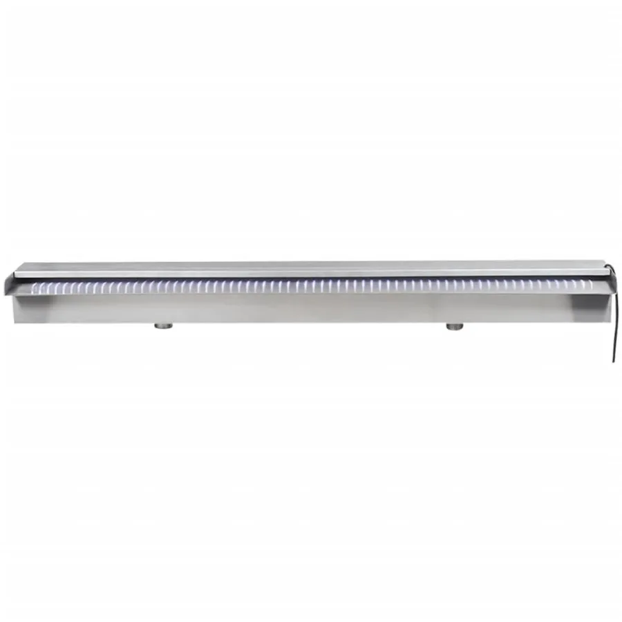 Lame d'eau rectangulaire à LED 90 cm en acier inoxydable pour piscine - 8