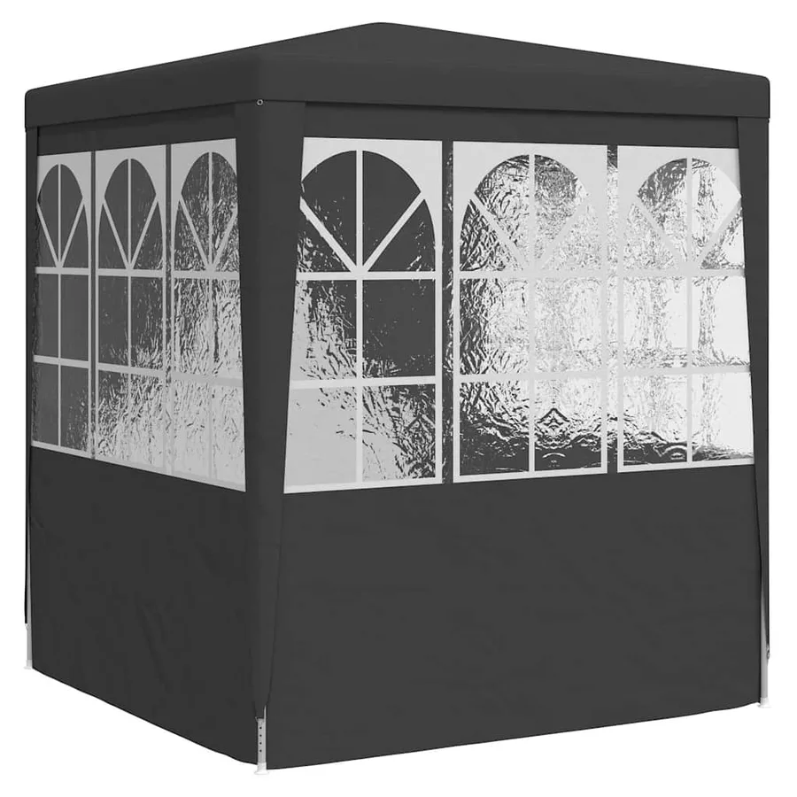 Tente de réception et parois latérales 2x2 m Anthracite 90 g/m² - 6