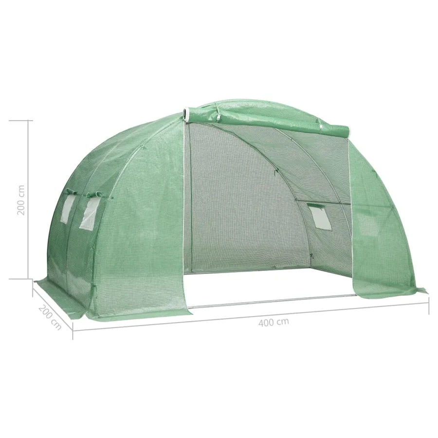 Serre 8 m² 2x4x2 m - 11