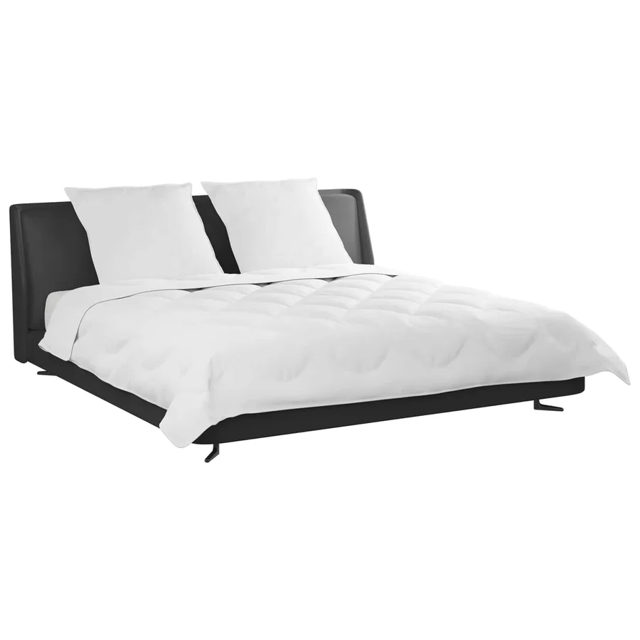 Couette avec Oreillers avec oreiller 3 pcs Blanc Microfibre - 3