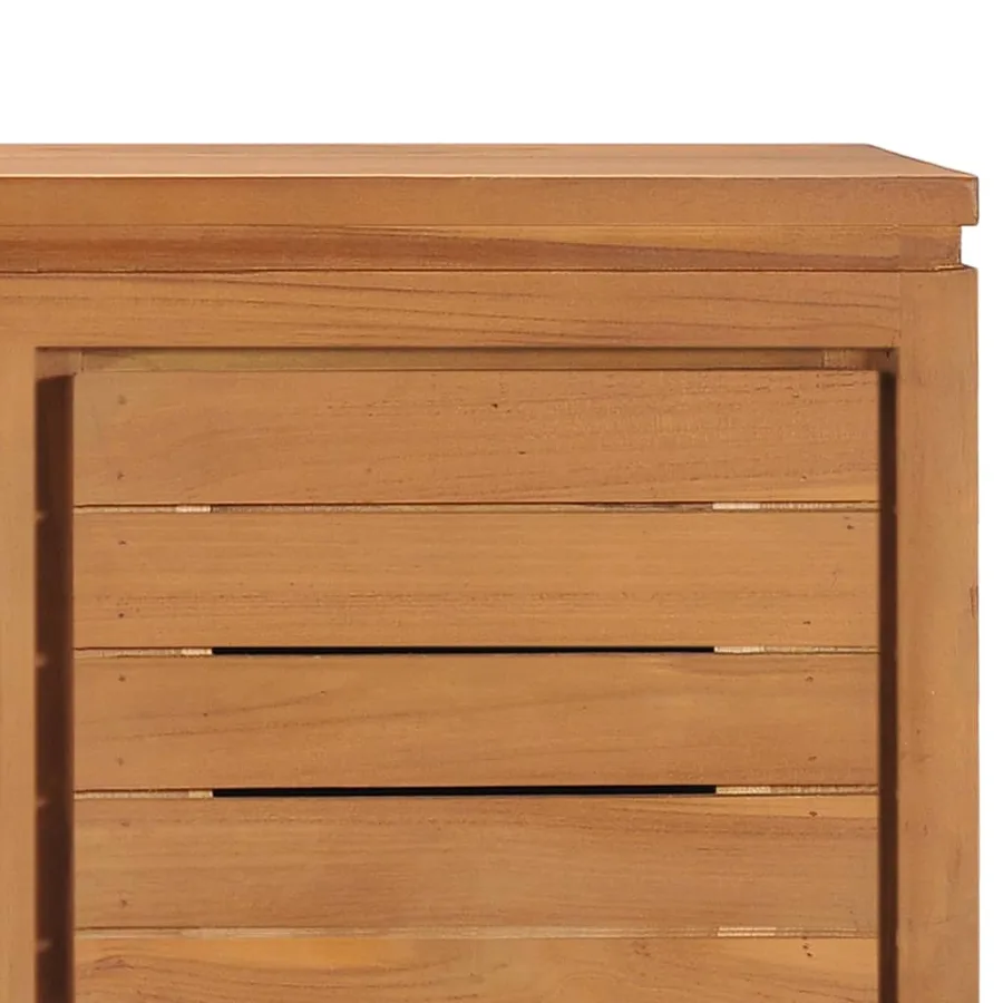 Meuble TV 110x30x40 cm Bois de teck massif - 6