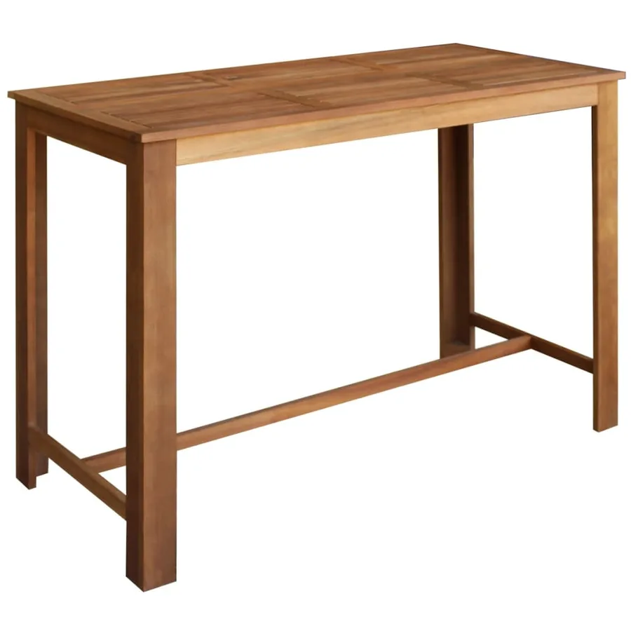 Table et tabourets de bar 7 pcs Bois d'acacia massif - 2
