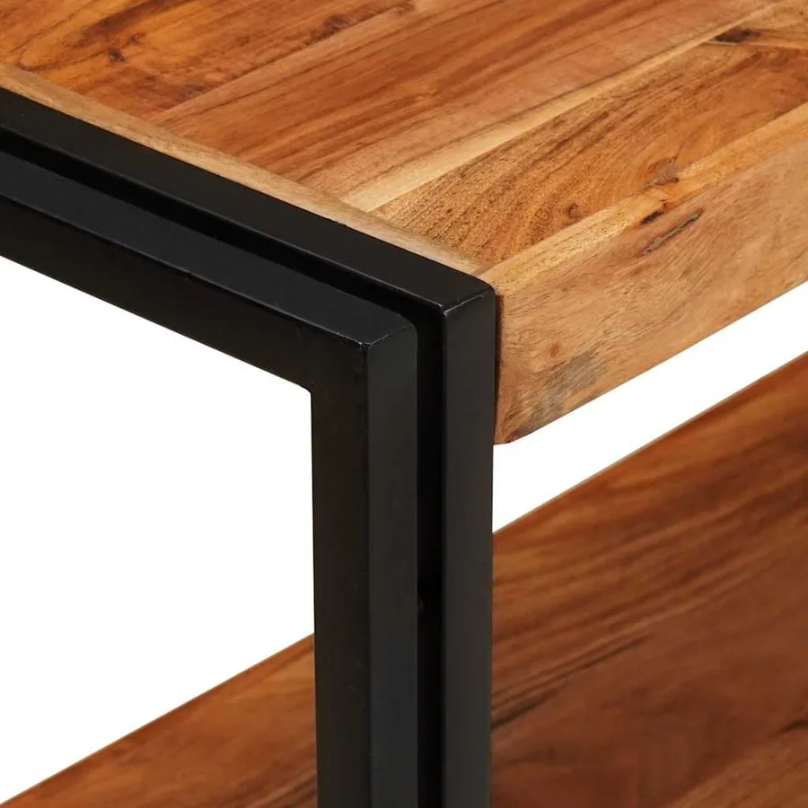 Table console Marron 160 x 33 x 75 cm Bois d'Acacia Massif - 6