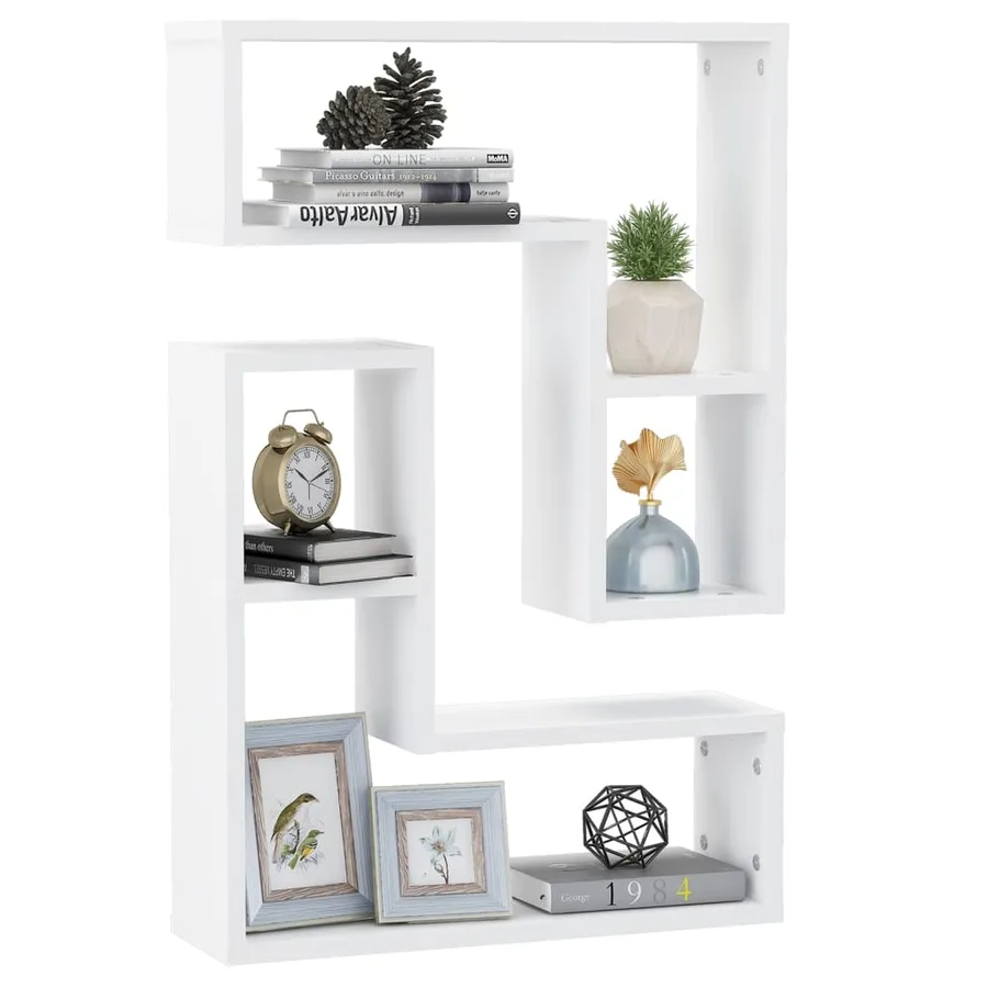 Étagères murales 2 pcs blanc 50x15x50 cm bois d'ingénierie - 3