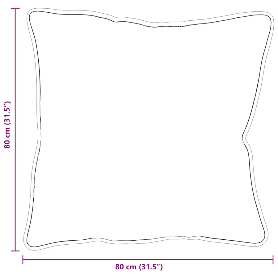 Oreiller avec oreiller Blanc 81 x 81 x 40 cm Coton et polyester - 9