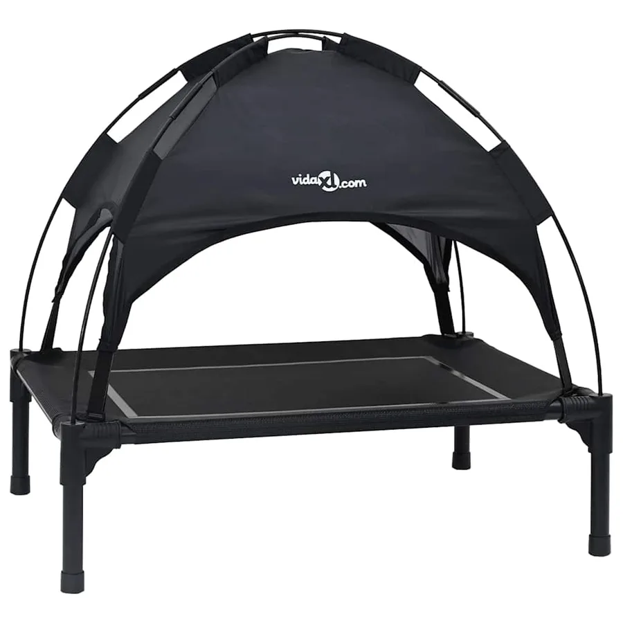Lit pour Chien Noir 71 x 64 x 71 cm Acier - 2