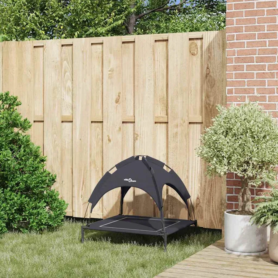 Lit pour Chien Noir 71 x 64 x 71 cm Acier - 3