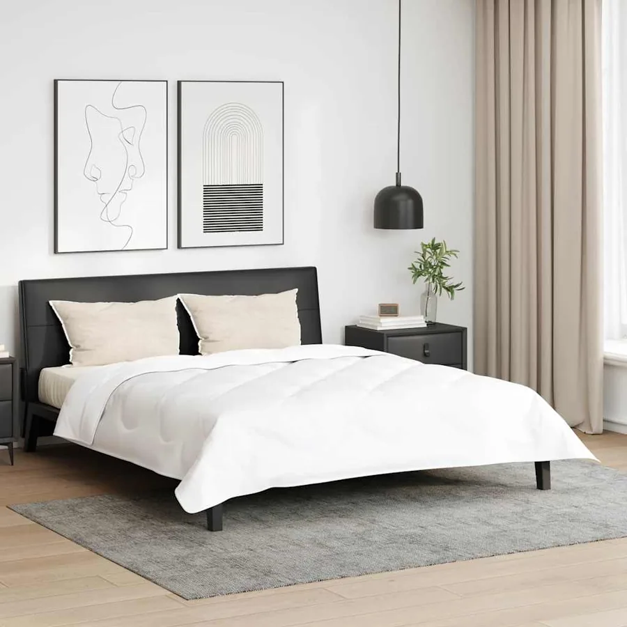 Oreiller avec oreiller 2 pcs Blanc 81 x 42 x 20 cm Polyester