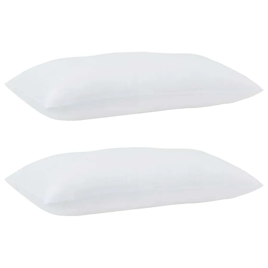 Oreiller avec oreiller 2 pcs Blanc 81 x 42 x 20 cm Polyester - 4