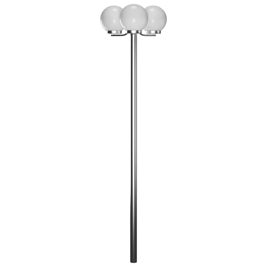 Lampadaire de jardin 3 lampes 220 cm