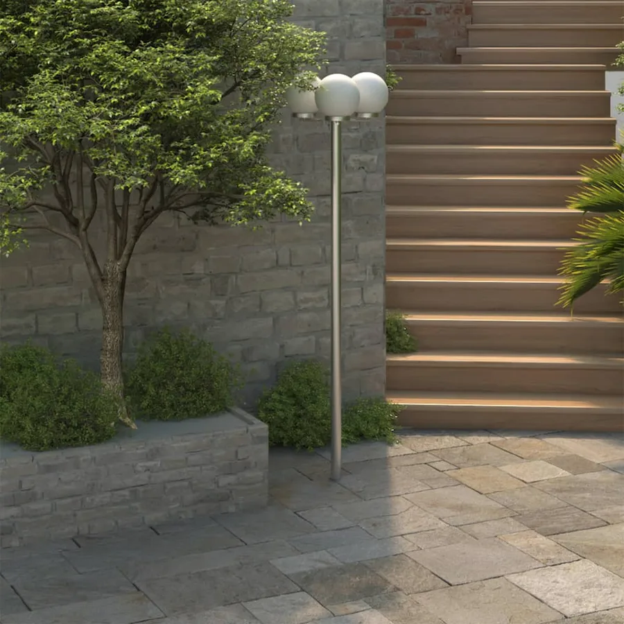Garden lamp post 3 lamps 220 cm - 4