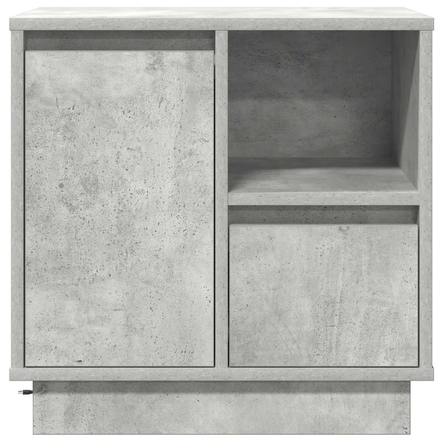 Cabinet de chevet 2 pcs Gris béton 50 x 34,5 x 50 cm. - 4