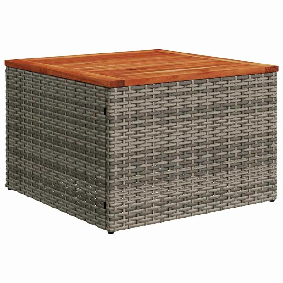 Ensemble de canapé de jardin 11 pcs Gris polyrotin - 7