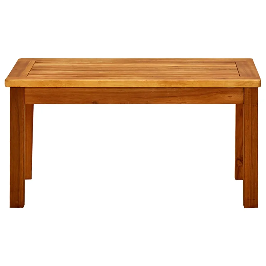 Table basse de jardin 70x40x36 cm Bois solide d'acacia - 2