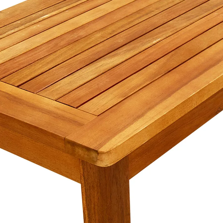 Table basse de jardin 70x40x36 cm Bois solide d'acacia - 5