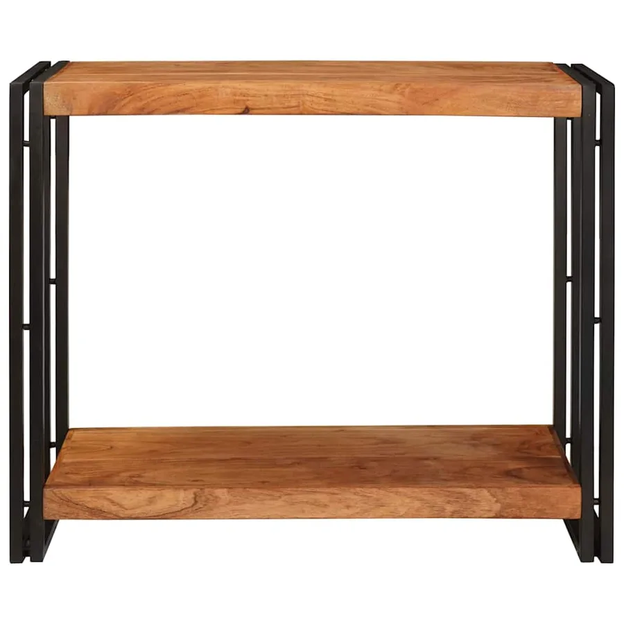 Table console Marron 90 x 33 x 75 cm Bois d'Acacia Massif - 3