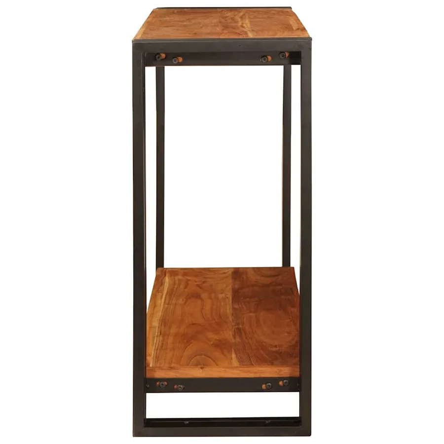 Table console Marron 90 x 33 x 75 cm Bois d'Acacia Massif - 4