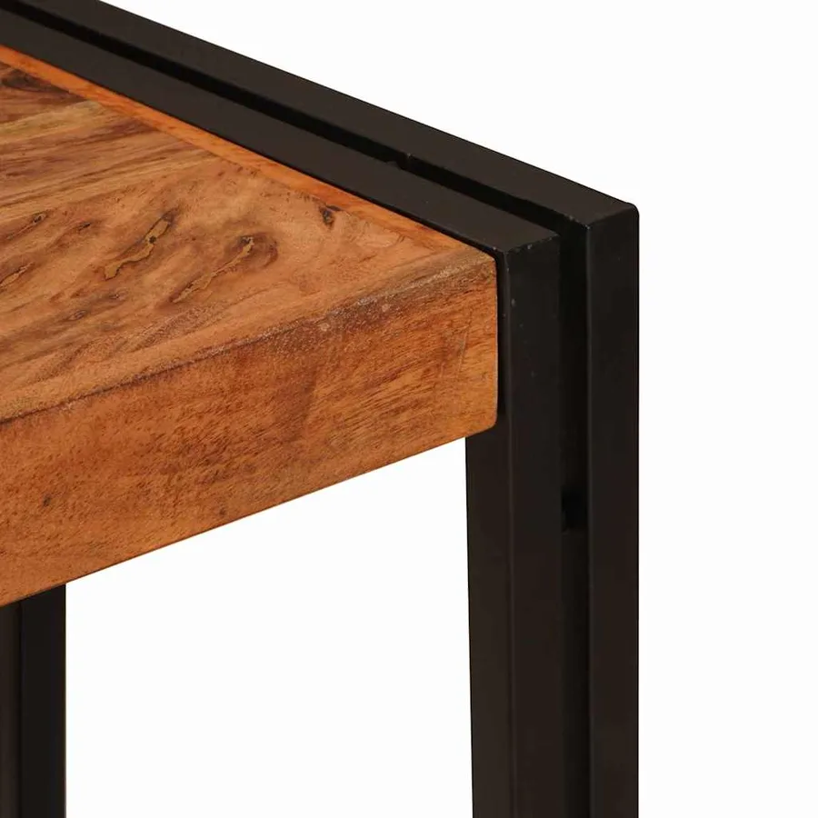Table console Marron 90 x 33 x 75 cm Bois d'Acacia Massif - 6