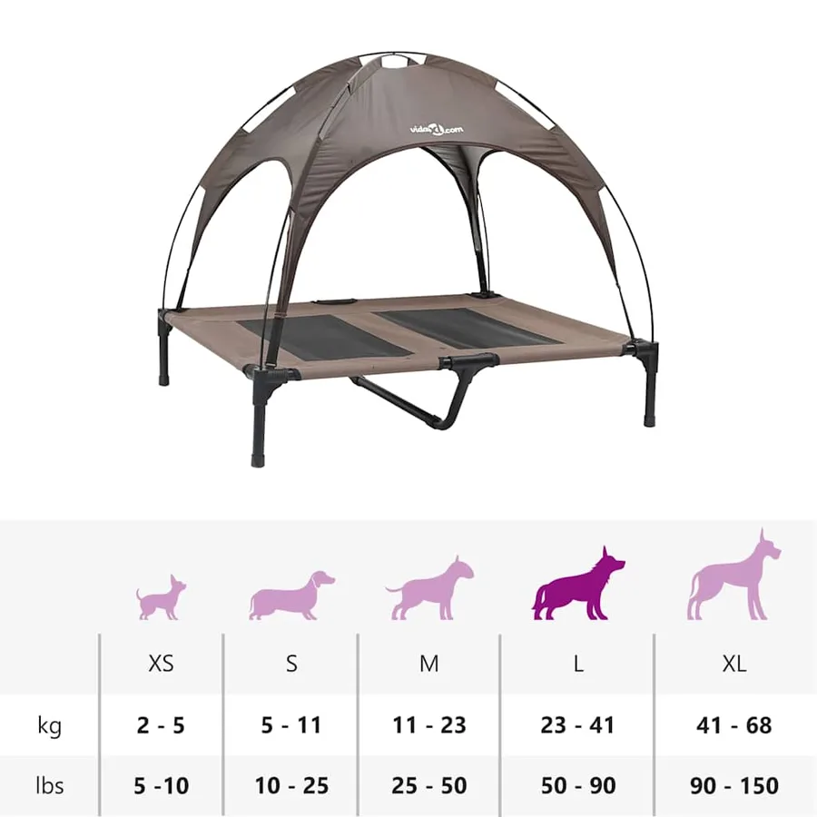 Lit pour Chien Marron 92 x 77 x 82,5 cm Acier - 11