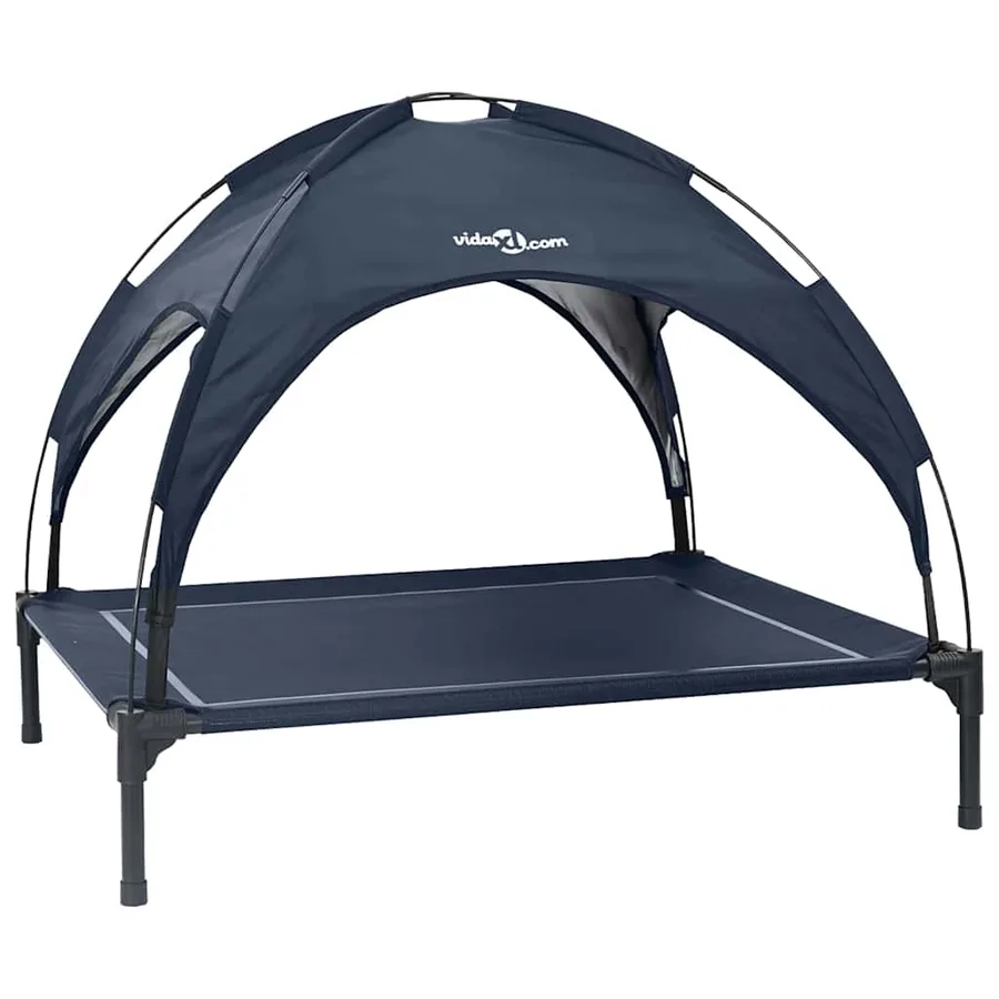 Lit pour Chien Bleu marine 90 x 81 x 80,5 cm Acier - 2