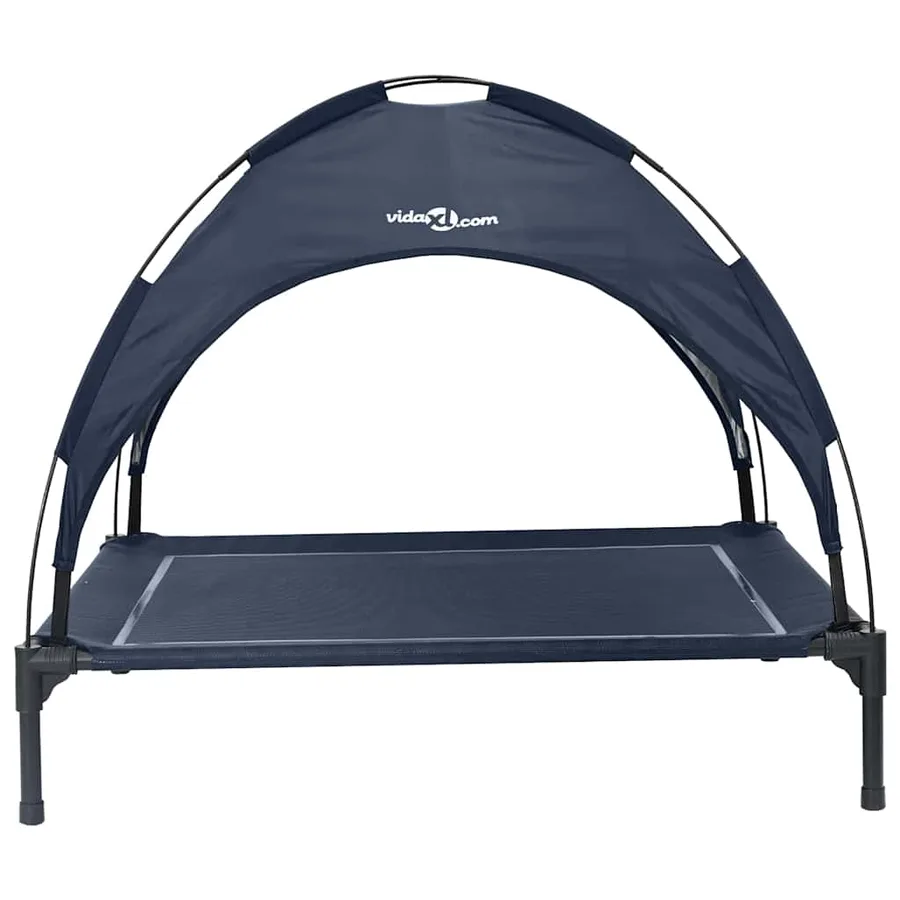 Lit pour Chien Bleu marine 90 x 81 x 80,5 cm Acier - 4