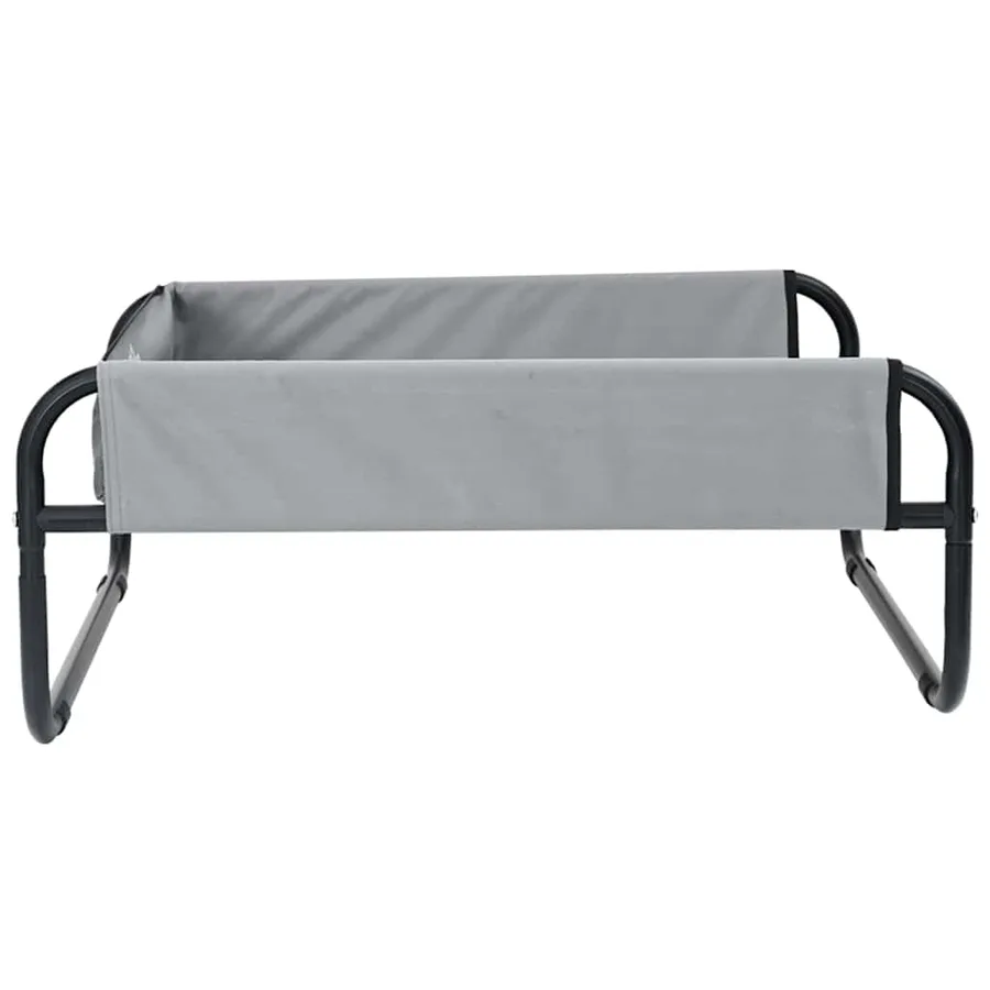 Lit pour Chien Gris clair 75 x 75 x 30 cm Acier - 5