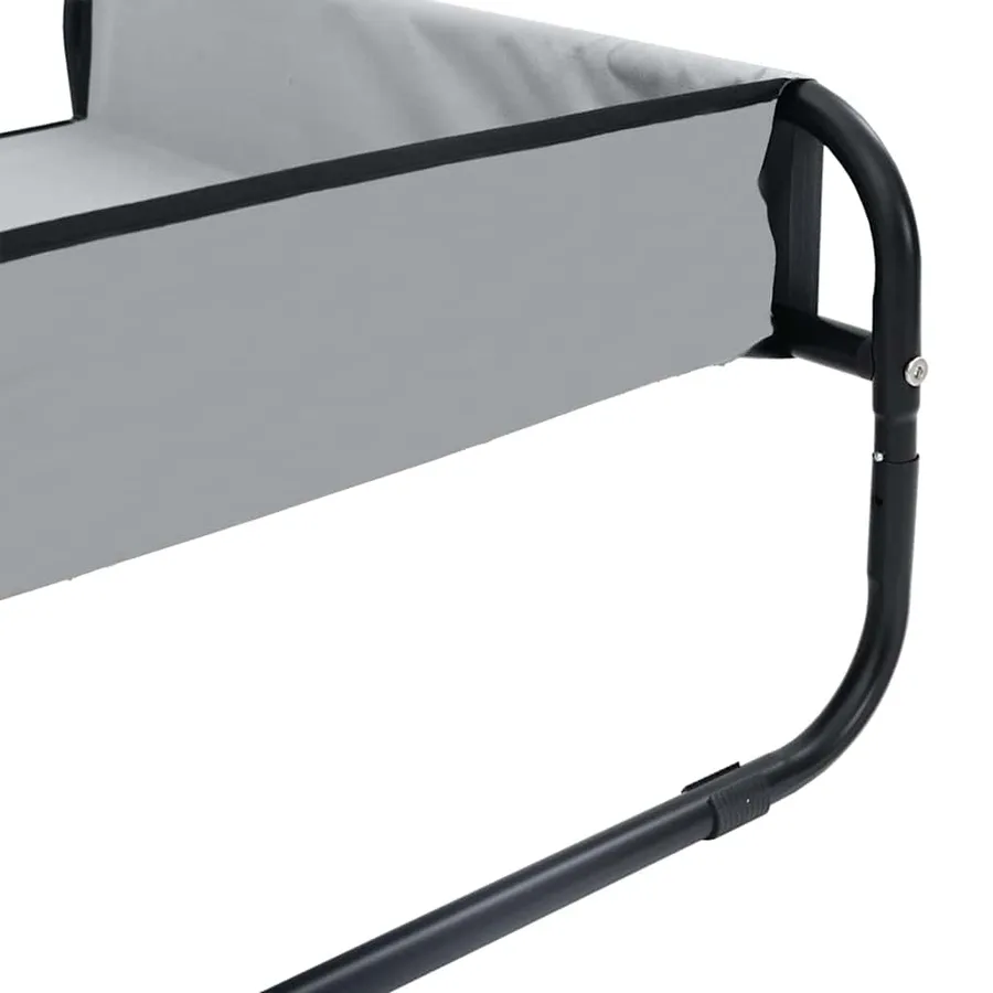 Lit pour Chien Gris clair 75 x 75 x 30 cm Acier - 8