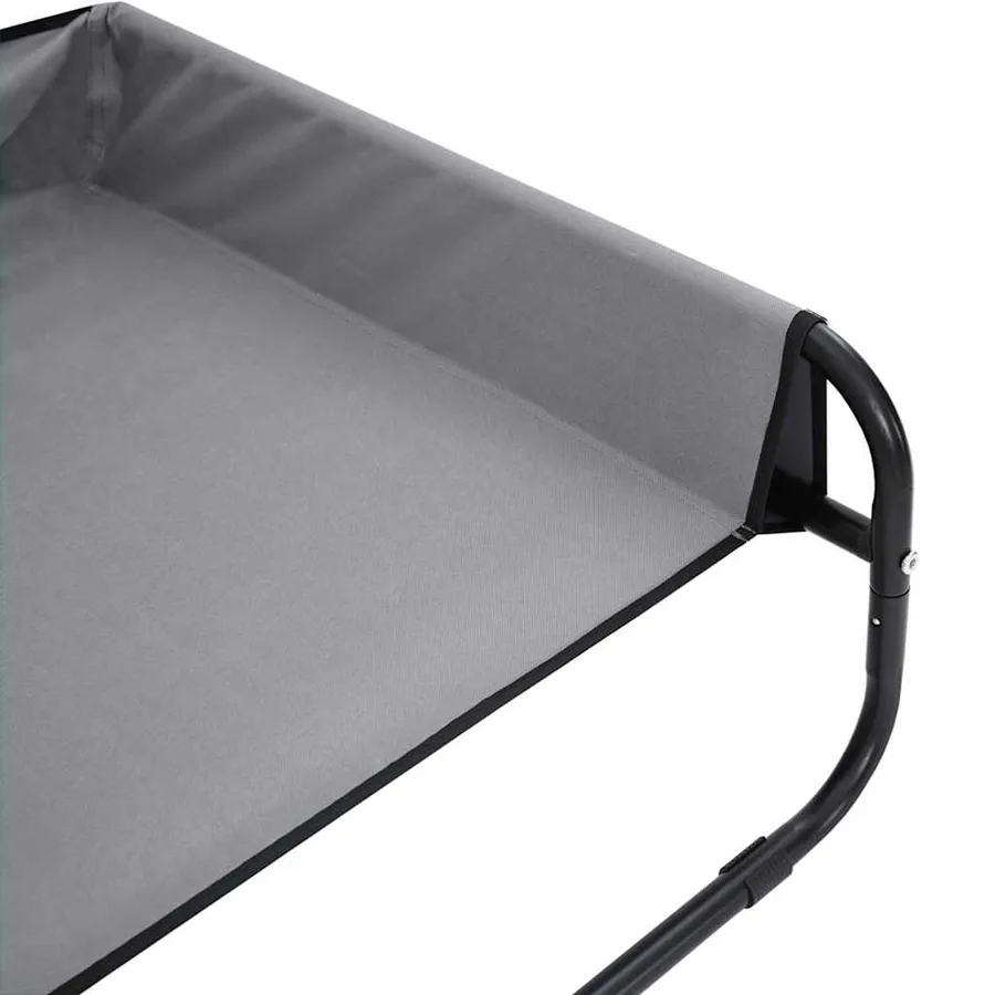 Lit pour Chien Gris clair 75 x 75 x 30 cm Acier - 9