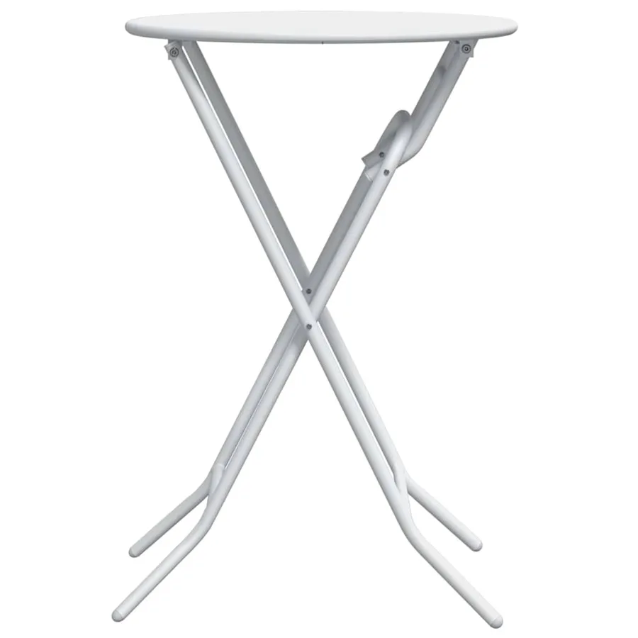Table de Jardin Blanc 50 x 50 x 72 cm Métal - 6