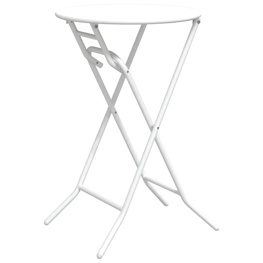Table de Jardin Blanc 50 x 50 x 72 cm Métal - 7