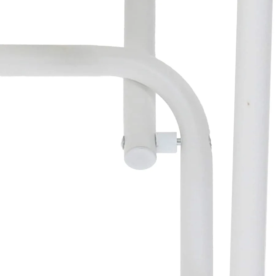 Table de Jardin Blanc 50 x 50 x 72 cm Métal - 8