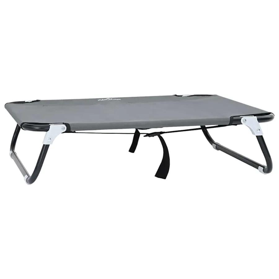 Lit pour Chien Gris clair 80 x 55 x 18 cm Acier - 2
